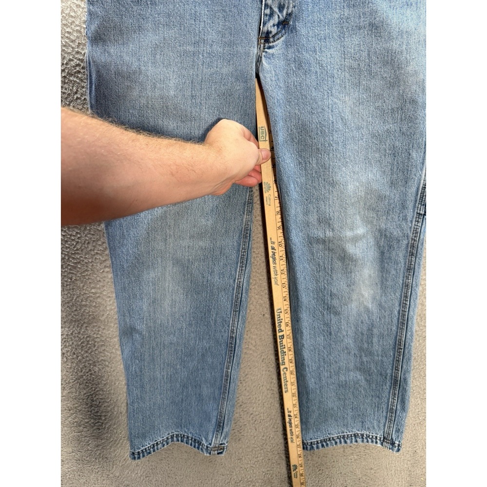 Duluth Trading Co Jeans Mens 30x29 Blue Ballroom Carpenter Relaxed Fit Workwear - Picture 4 of 8